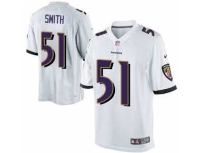 Men's Nike Baltimore Ravens #51 Daryl Smith Limited White NFL Jersey