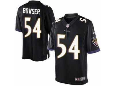 Men's Nike Baltimore Ravens #54 Tyus Bowser Limited Black Alternate NFL Jersey