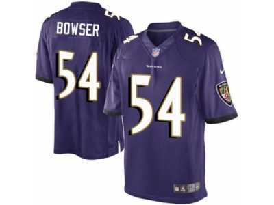 Men's Nike Baltimore Ravens #54 Tyus Bowser Limited Purple Team Color NFL Jersey