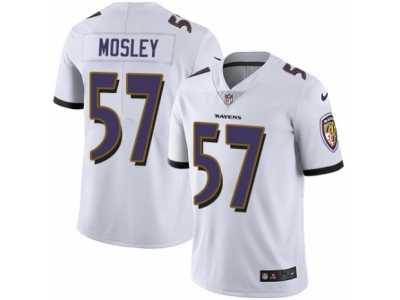 Men's Nike Baltimore Ravens #57 C.J. Mosley Vapor Untouchable Limited White NFL Jersey