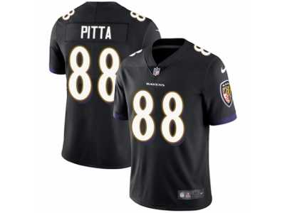 Men's Nike Baltimore Ravens #88 Dennis Pitta Vapor Untouchable Limited Black Alternate NFL Jersey