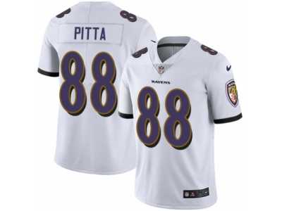 Men's Nike Baltimore Ravens #88 Dennis Pitta Vapor Untouchable Limited White NFL Jersey