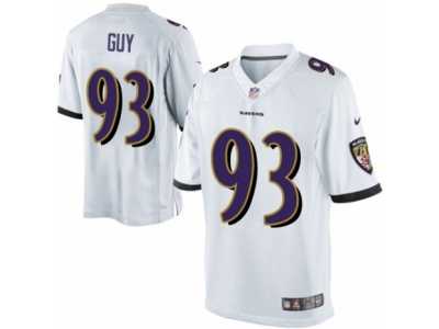 Men's Nike Baltimore Ravens #93 Lawrence Guy Limited White NFL Jersey