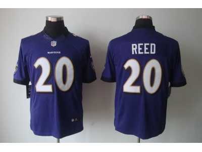 Nike NFL Baltimore Ravens #20 Ed Reed purple Jerseys(Limited)