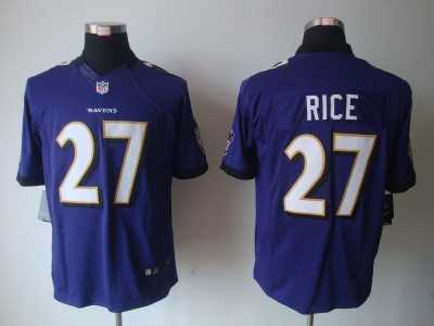 Nike NFL Baltimore Ravens #27 Ray Rice Purple Jerseys(Limited)