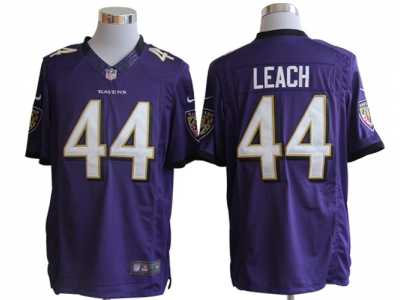 Nike NFL Baltimore Ravens #44 Leach Purple Jerseys(Limited)
