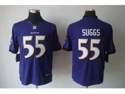 Nike NFL Baltimore Ravens #55 Terrell Suggs purple Jerseys(Limited)