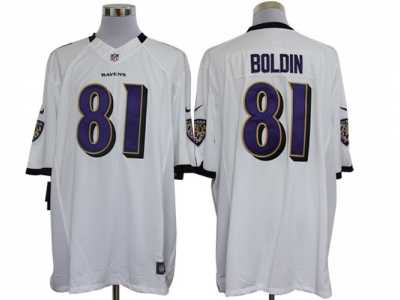 Nike NFL Baltimore Ravens #81 Anquan Boldin White Jerseys(Limited)