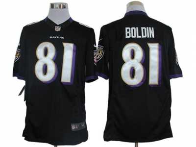 Nike NFL Baltimore Ravens #81 Anquan Boldin black Jerseys(Limited)