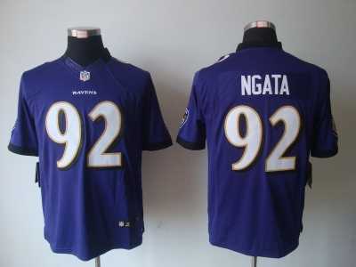 Nike NFL Baltimore Ravens #92 Haloti Ngata Purple Jerseys(Limited)