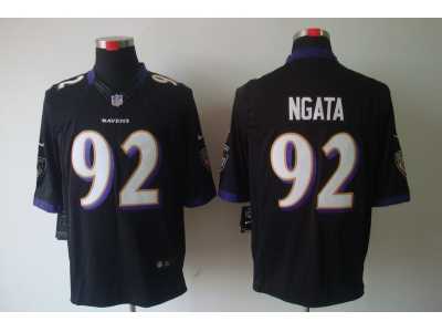 Nike NFL Baltimore Ravens #92 Haloti Ngata black Jerseys(Limited)