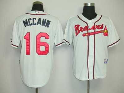 MLB Atlanta Braves #16 Mccann white