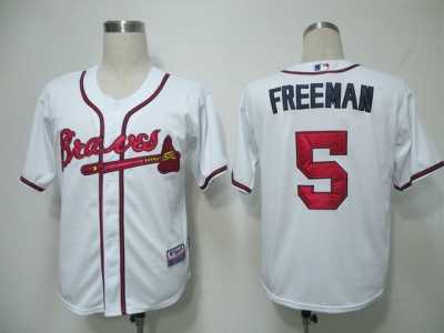 MLB Atlanta Braves #5 Freeman white[cool base]