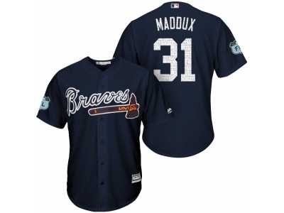 Men's Atlanta Braves #31 Greg Maddux 2017 Spring Training Cool Base Stitched MLB Jersey
