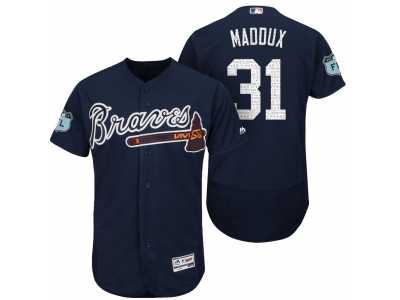 Men's Atlanta Braves #31 Greg Maddux 2017 Spring Training Flex Base Authentic Collection Stitched Baseball Jersey