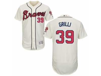 Men's Majestic Atlanta Braves #39 Jason Grilli Cream Flexbase Authentic Collection MLB Jersey