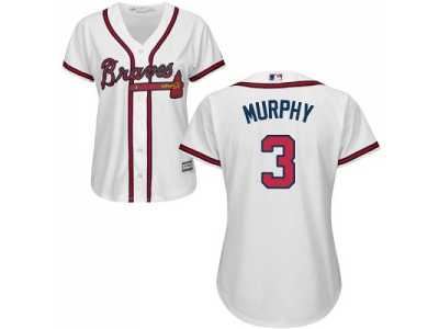 Women's Atlanta Braves #3 Dale Murphy White Home Stitched MLB Jersey