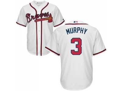 Youth Atlanta Braves #3 Dale Murphy White Cool Base Stitched MLB Jersey
