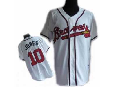 kids Atlanta Braves #10 Jones white