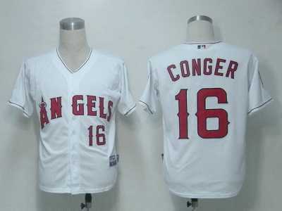 MLB Los Angeles Angels #16 Conger White[Cool Base]