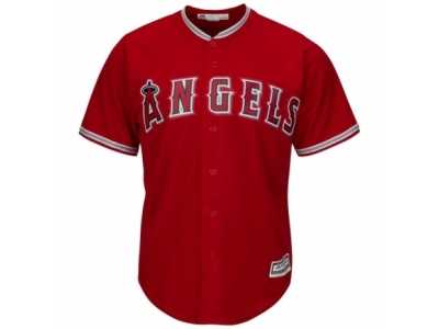 Men's Los Angeles Angels of Anaheim Blank Majestic Scarlet Alternate Cool Base Team Jersey