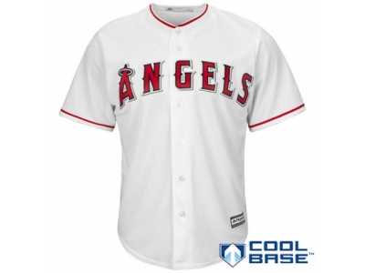 Men's Los Angeles Angels of Anaheim Majestic Blank White Home Cool Base Team Jersey