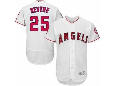 Men's Majestic Los Angeles Angels of Anaheim #25 Ben Revere White Flexbase Authentic Collection MLB Jersey