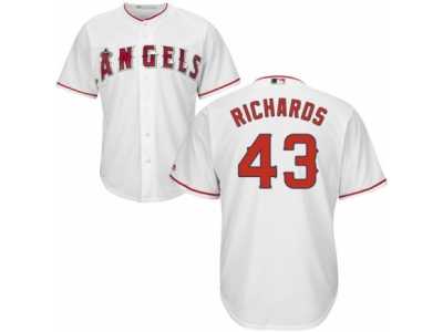 Men's Majestic Los Angeles Angels of Anaheim #43 Garrett Richards Replica White Home Cool Base MLB Jersey