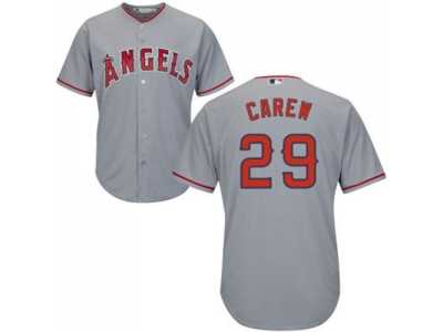 Women's Los Angeles Angels Of Anaheim #29 Rod Carew Grey Road Stitched MLB Jersey