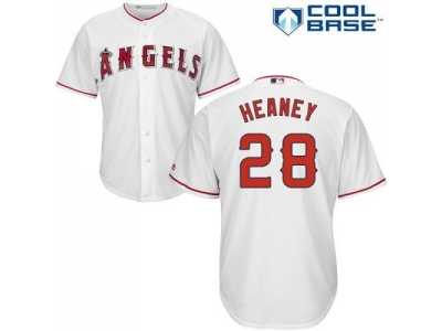 Youth Los Angeles Angels Of Anaheim #28 Andrew Heaney White Cool Base Stitched MLB Jersey