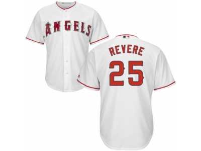 Youth Majestic Los Angeles Angels of Anaheim #25 Ben Revere Authentic White Home Cool Base MLB Jersey