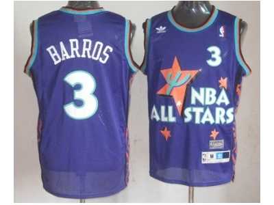 nba 95 all star #3 barros purple