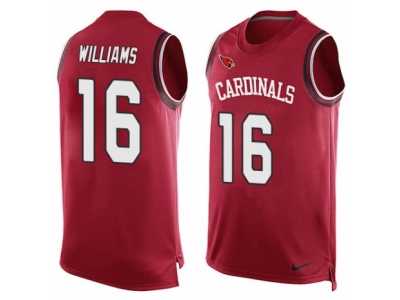 Men's Nike Arizona Cardinals #16 Chad Williams Limited Red Player Name & Number Tank Top NFL Jersey