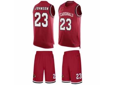 Men's Nike Arizona Cardinals #23 Chris Johnson Limited Red Tank Top Suit NFL Jersey
