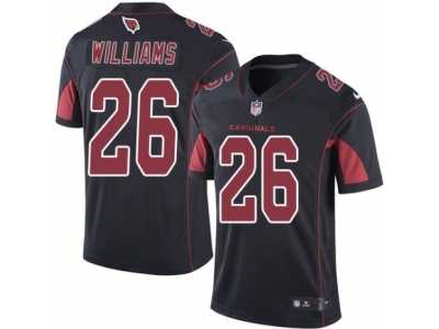 Men's Nike Arizona Cardinals #26 Brandon Williams Limited Black Rush NFL Jersey
