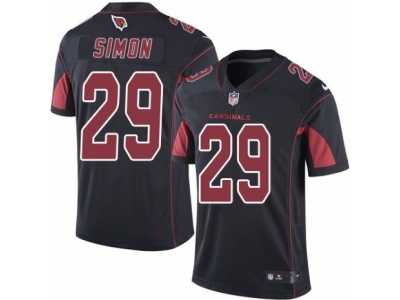 Men's Nike Arizona Cardinals #29 Tharold Simon Limited Black Rush NFL Jersey