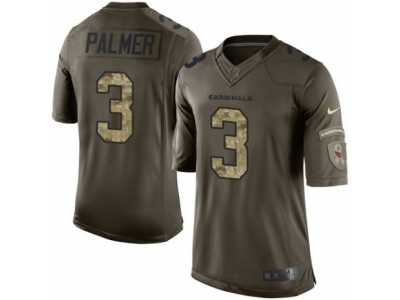 Men's Nike Arizona Cardinals #3 Carson Palmer Limited Green Salute to Service NFL Jersey