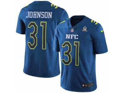 Men's Nike Arizona Cardinals #31 David Johnson Limited Blue 2017 Pro Bowl NFL Jersey