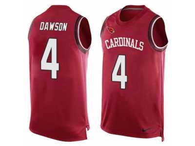 Men's Nike Arizona Cardinals #4 Phil Dawson Limited Red Player Name & Number Tank Top NFL Jersey