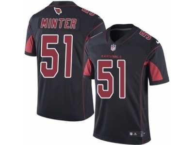 Men's Nike Arizona Cardinals #51 Kevin Minter Limited Black Rush NFL Jersey