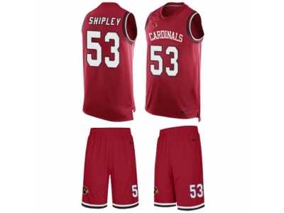 Men's Nike Arizona Cardinals #53 A.Q. Shipley Limited Red Tank Top Suit NFL Jersey