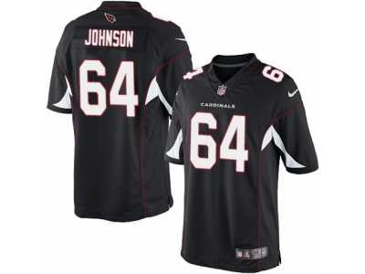 Men's Nike Arizona Cardinals #64 Dorian Johnson Limited Black Alternate NFL Jersey
