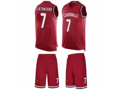 Men's Nike Arizona Cardinals #7 Chandler Catanzaro Limited Red Tank Top Suit NFL Jersey
