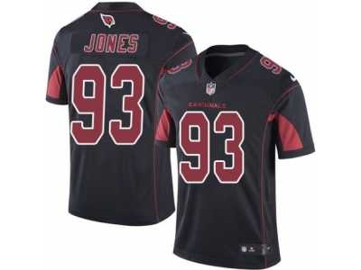 Men's Nike Arizona Cardinals #93 Jarvis Jones Limited Black Rush NFL Jersey