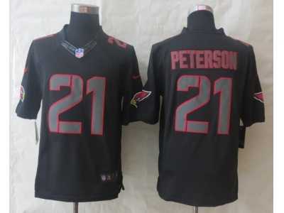 Nike Arizona Cardicals #21 Peterson Black Jerseys(Impact Limited)