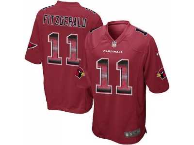 Nike Arizona Cardinals #11 Larry Fitzgerald Red Team Color Men's Stitched NFL Limited Strobe Jersey