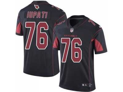 Nike Arizona Cardinals #76 Mike Iupati Black Men's Stitched NFL Limited Rush Jersey