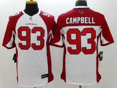 Nike Arizona Cardinals #93 Calais Campbell white jerseys(Limited)