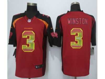 2015 New Nike Tampa Bay Buccaneers #3 Winston Red Strobe Jerseys(Limited)