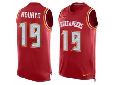 Men's Nike Tampa Bay Buccaneers #19 Roberto Aguayo Limited Red Player Name & Number Tank Top NFL Jersey